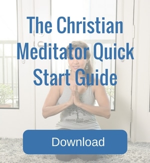 The Christian Meditator Quick Start Guide Placard