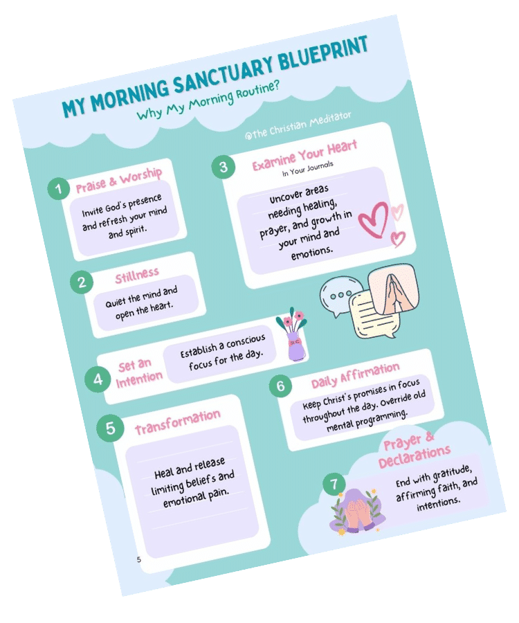 christian meditation morning sanctuary blueprint