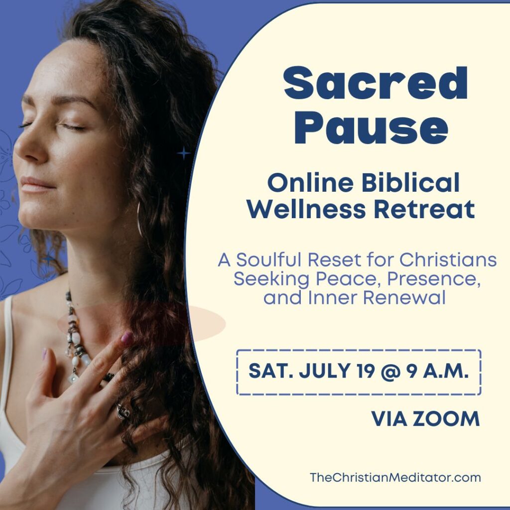 Sacred Pause Online Christian Meditation Retreat