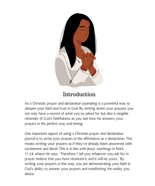 prayer & declaration journal prayer & declaration journal