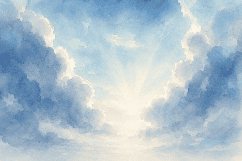 sunlight through clouds 2