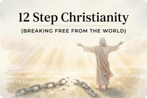 12 step christianity placard